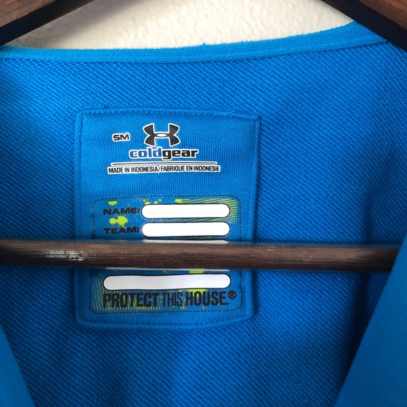 Under Armour blue zip up hoodie size Small - Picture 5 of 11
